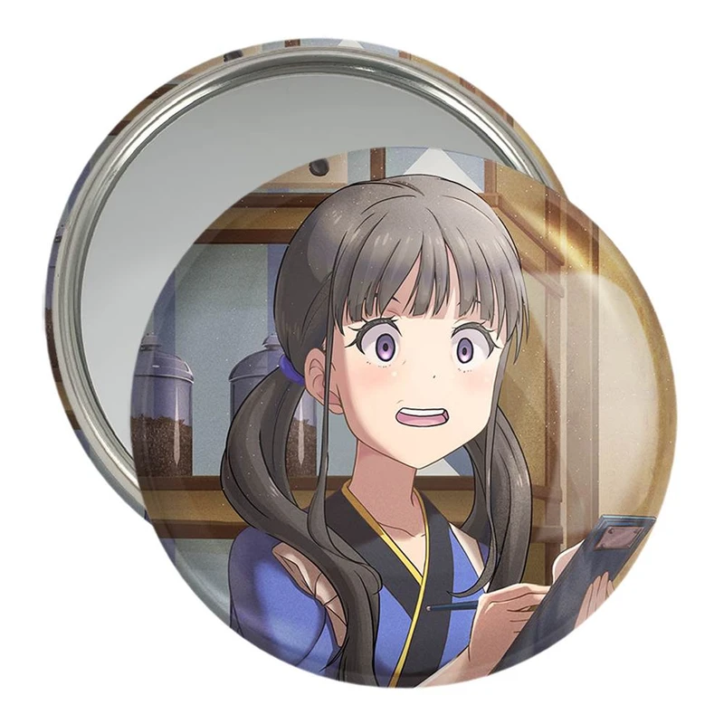 آینه جیبی خندالو مدل تاکینا انیمه Lycoris Recoil  کد 23075