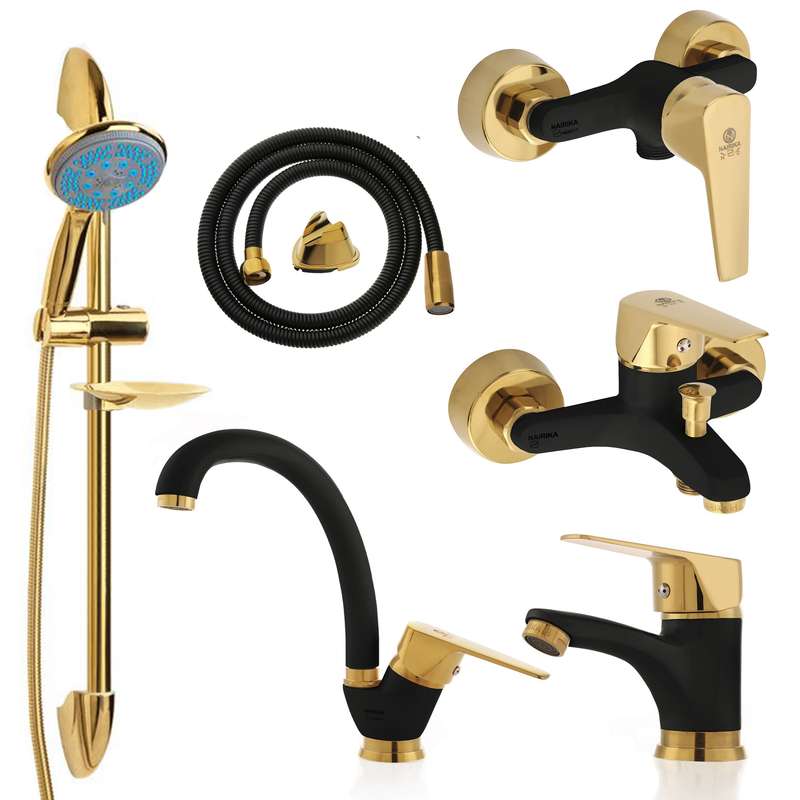 ست شیرآلات نایریکا مدل آروین کد B-02 مجموعه 6 عددی