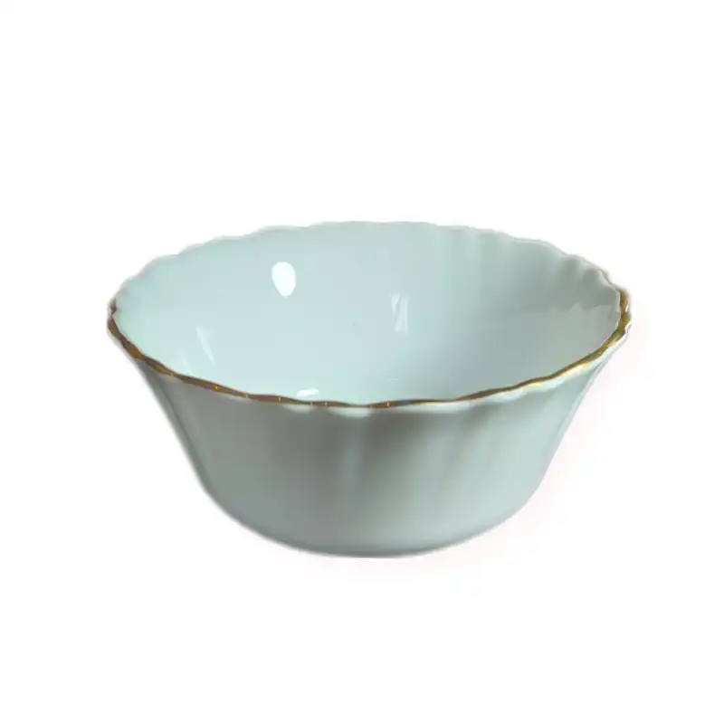 پیاله ماست خوری مدل لب طلا بسته 6 عددی