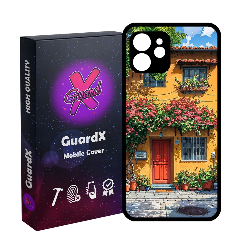 کاور گارد ایکس طرح ساختمان مدل Glass10747 مناسب برای گوشی موبایل اپل iPhone 12