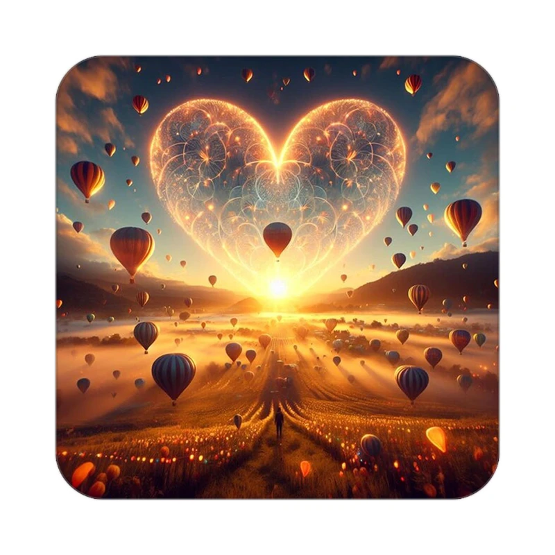 زیر لیوانی کاکتی مدل عاشقانه کد mp11771