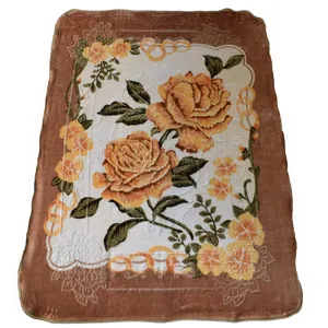 پتو لاله مهرگان مدل زنبق  001 سایز 160x210 سانتی متر