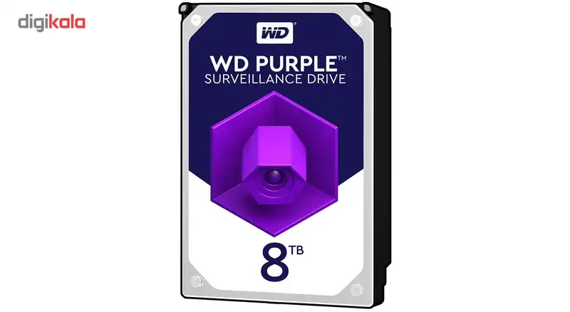 هارددیسک اینترنال وسترن دیجیتال مدل Purple WD80PURZ ظرفیت 8 ترابایت