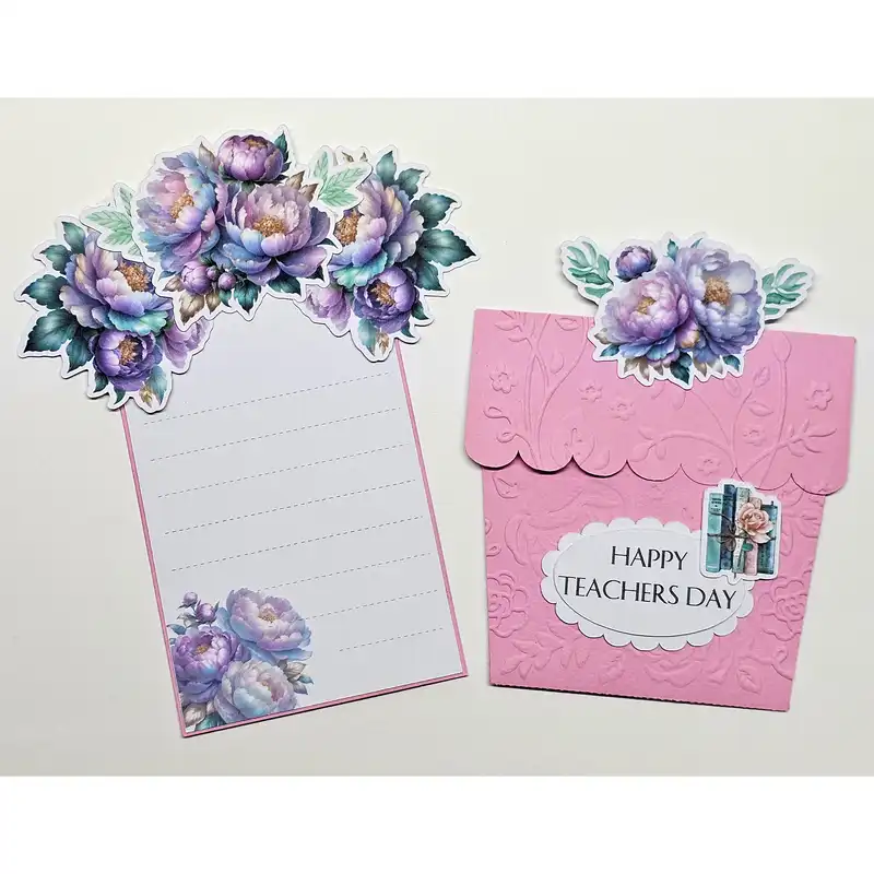 کارت پستال مدل Teachers Day طرح گلدان 1