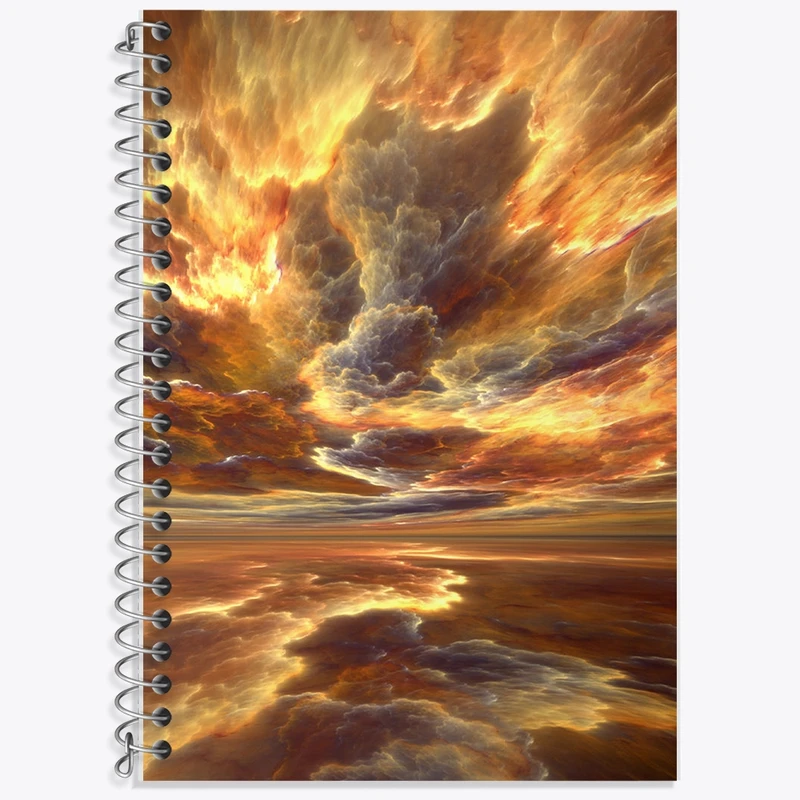 دفتر لغت 50 برگ خندالو طرح آسمان و دریا کد F1406