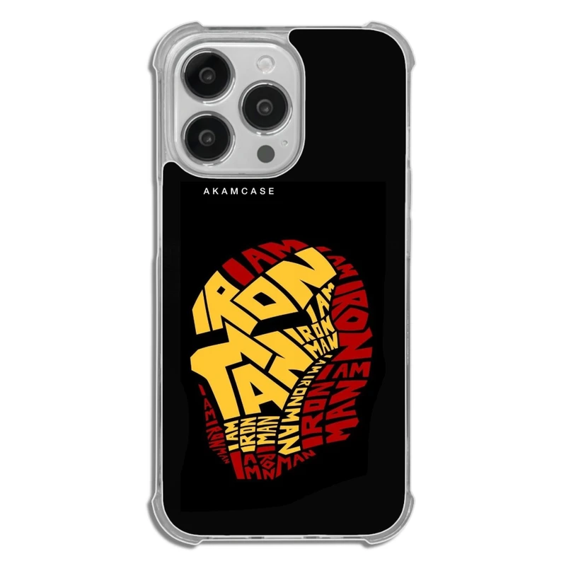 کاور آکام مدل AMCWTA13PRO-IRON MAN3 مناسب برای گوشی موبایل اپل iPhone 13 Pro