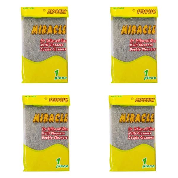 اسکاج ظرفشویی میراکل مدل HM1258 بسته ۴ عددی