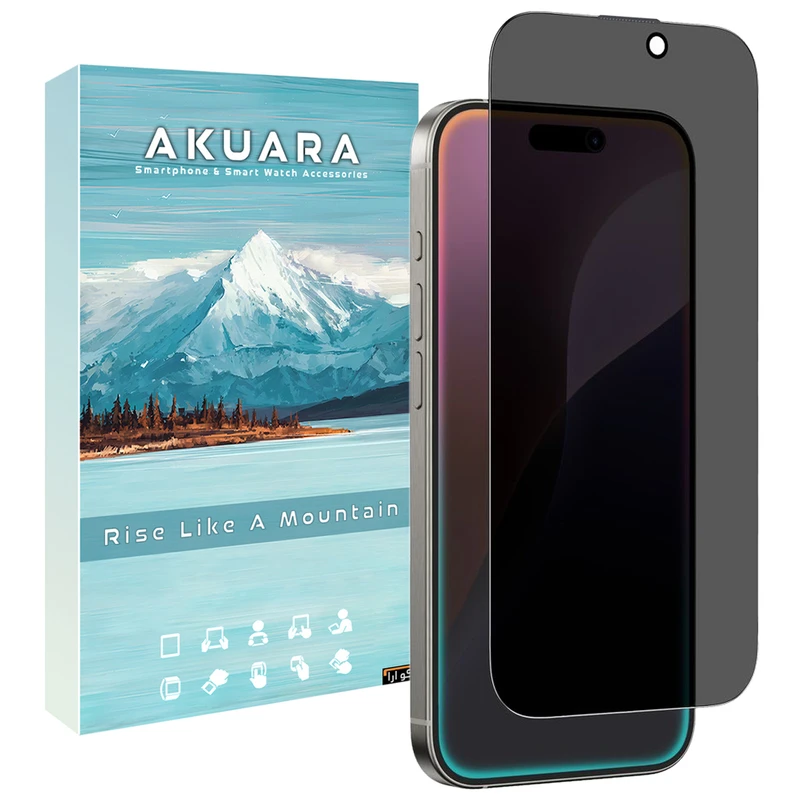 محافظ صفحه نمایش حریم شخصی آکوآرا مدل Prv AKU مناسب برای گوشی موبایل اپل iPhone 12 Pro max