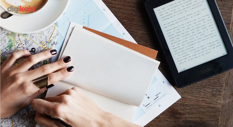 کتاب خوان آمازون مدل Kindle Paperwhite نسل هفتم همراه با کاور هوشمند کمان رایانه - ظرفیت 4 گیگابایت