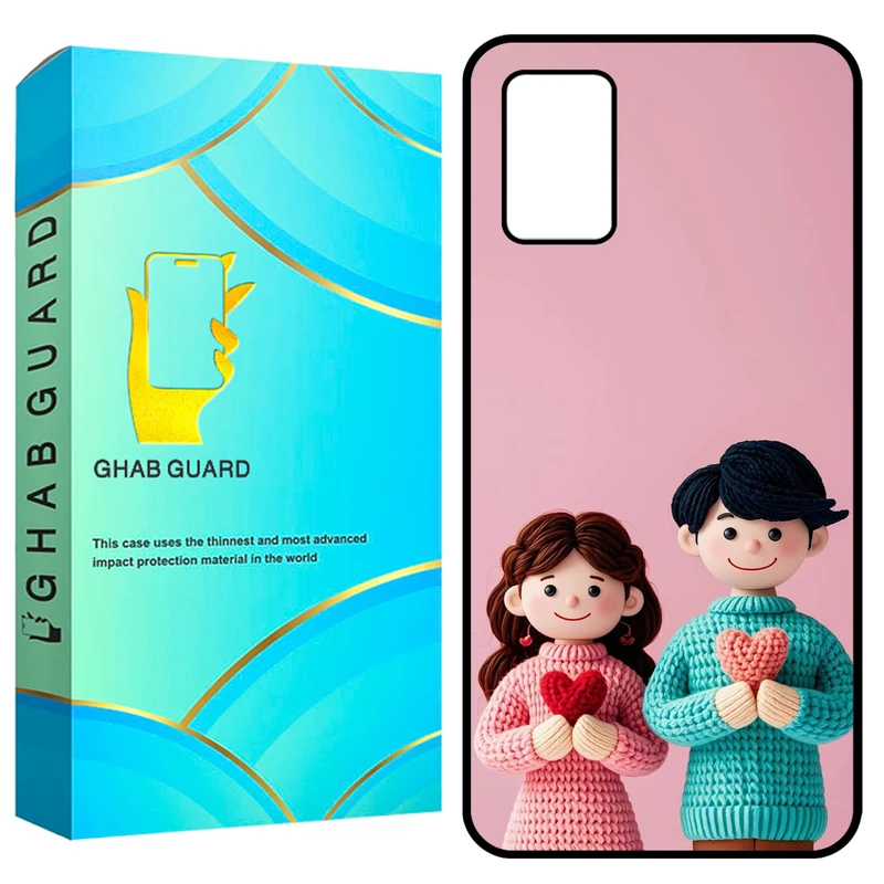 کاور قاب گارد طرح دختر و پسر مدل GCHPA03S مناسب برای گوشی موبایل سامسونگ Galaxy A02s / M02s / A03s 