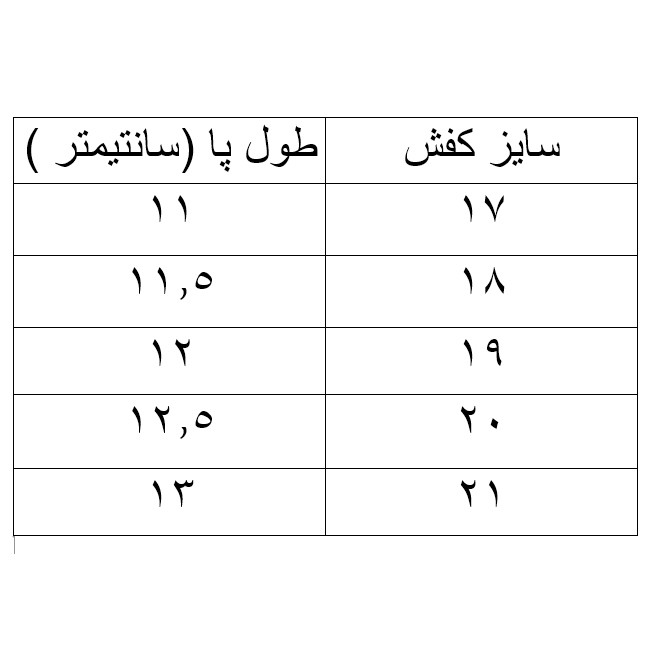 کفش پسرانه مدل V-WHPM76