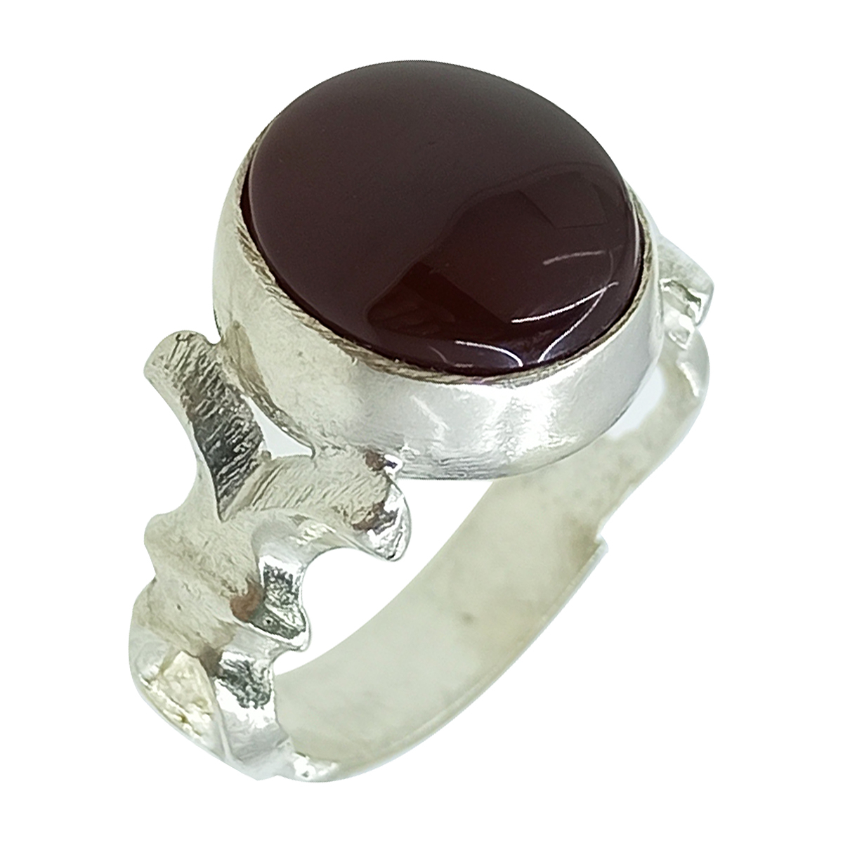 انگشتر نقره مردانه سلین کالا مدل عقیق کد ce-As263