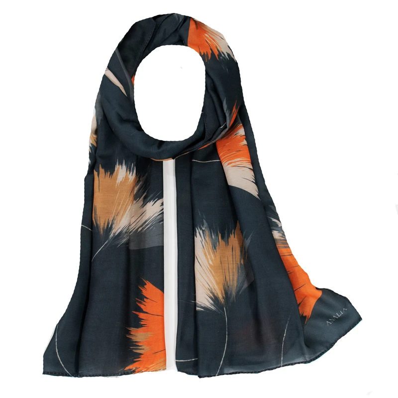 شال زنانه مدل نخی چهارفصل مزونی طرح گندم کد ana-2290