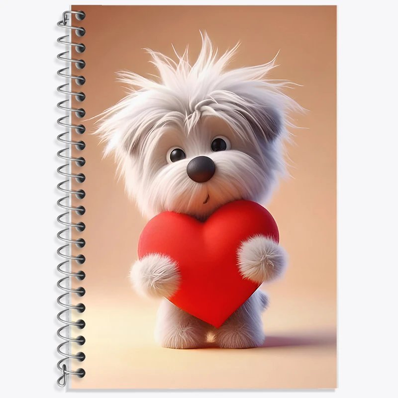 دفتر نت موسیقی 50 برگ خندالو طرح سگ کیوت کد F7912