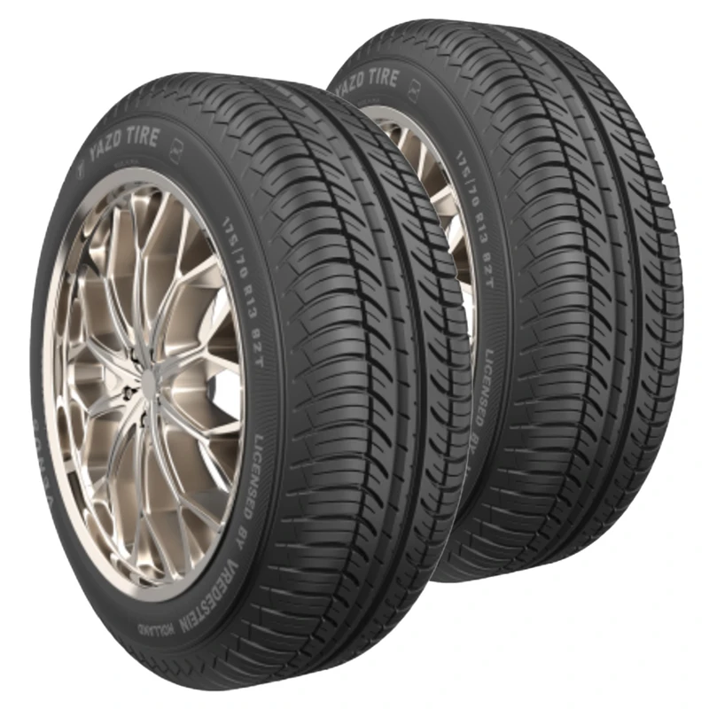 لاستیک خودرو سواری تیوبلس یزد تایر مدل T-Venus سایز 175/70 R13 چهارفصل تولید 1404 با فاق 70 درصد و چسبندگی درجه D در شرایط خیس - 2 حلقه