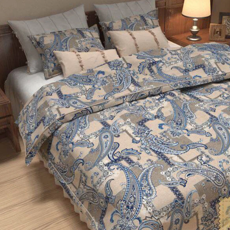 سرویس ملحفه سندس مدل شاندیز کد KF242 دونفره 3 تکه