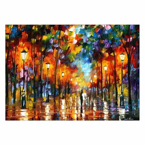 Wensoni Leonid Afremov Evening Stroll Chassis Size 50 x 70 Cm