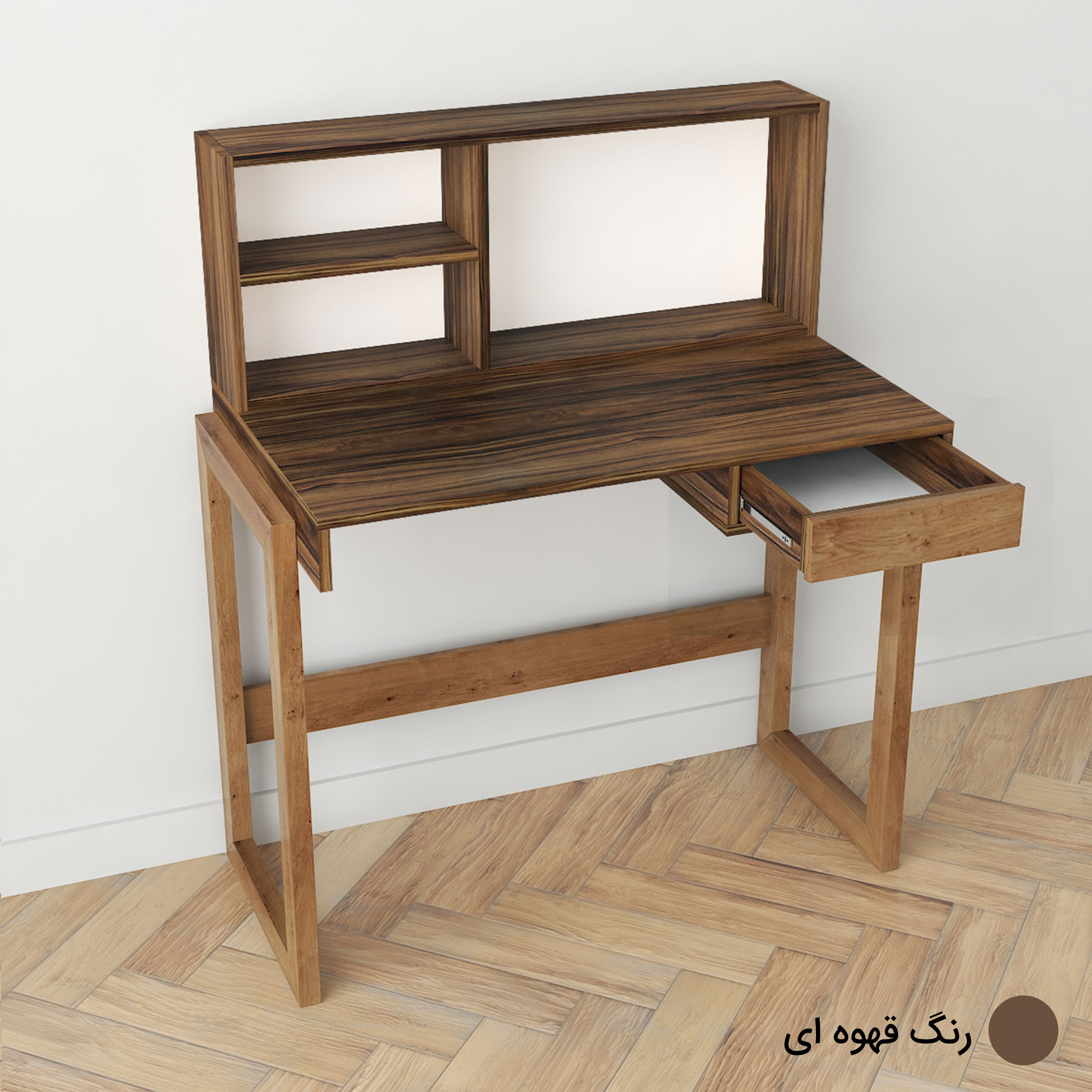 میز تحریر طرح کتابخانه دار مدل کاوه 2 کد K1 میز تحریر طرح کتابخانه دار مدل کاوه 2 کد K1