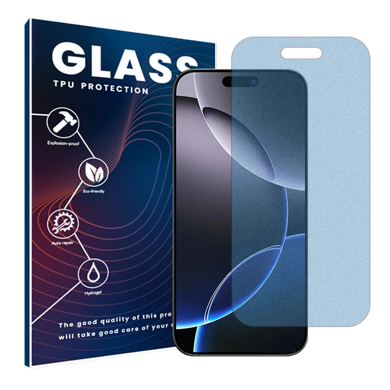 محافظ صفحه نمایش مات ضد اشعه آبی گلس مدل Resistant مناسب برای گوشی موبایل اپل iPhone 16 Pro