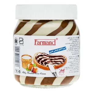 کرم کاکائو فندقی شیری فرمند مقدار 350 گرم