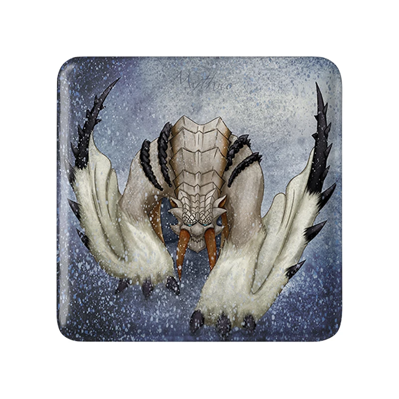 مگنت خندالو طرح بازی شکارچی هیولا (Monster Hunter) مدل مربعی کد 33275