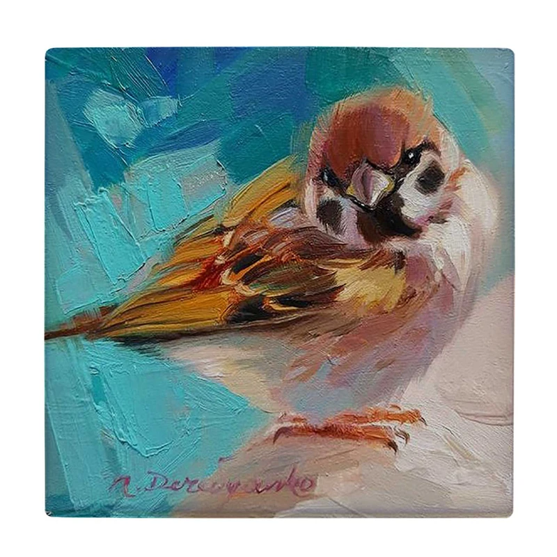  زیر لیوانی  طرح نقاشی پرنده کد    5849939_4326