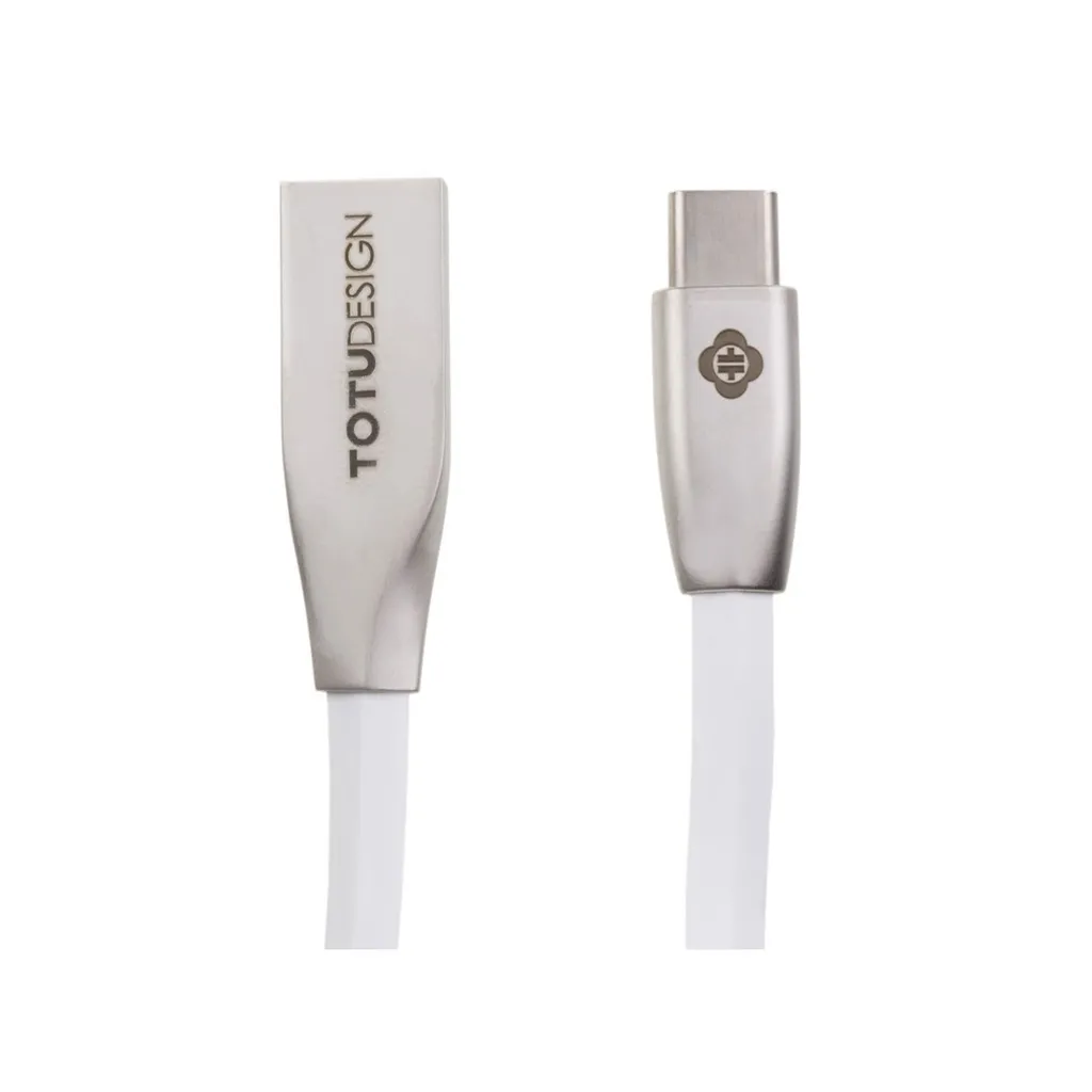 کابل تخت تبدیل USB به microUSB توتو مدل Joe به طول 1 متر