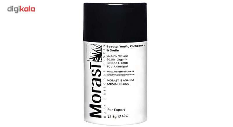 پودر پرپشت کننده مو مورست مدل Black وزن 12.5 گرم رنگ مشکی