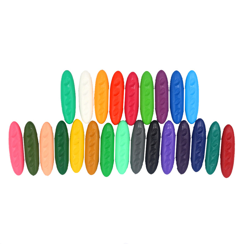 مداد شمعی 24 رنگ با کیدز مدل بادامی