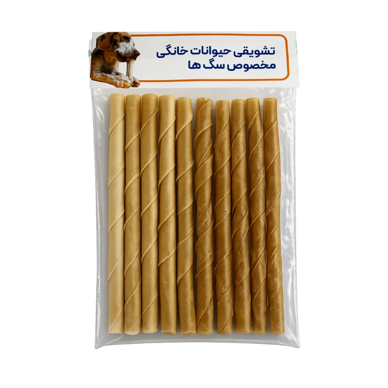 تشویقی سگ مدل مدادی ژلاتینی وزن 60 گرم بسته ۱۰ عددی