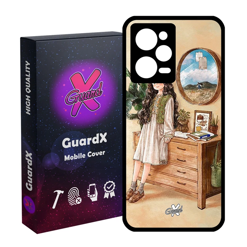کاور گارد ایکس طرح دختر مدل Glass10308 مناسب برای گوشی موبایل شیائومی Redmi Note 12 Pro 5G/Poco X5 Pro 5G/Note 12 Pro Pro speed