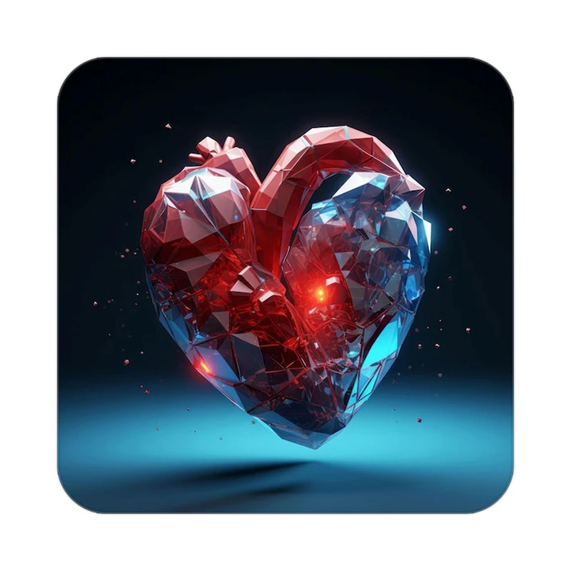 زیر لیوانی کاکتی مدل عاشقانه کد mp13061