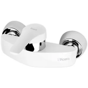 Kasra white sezar shower mixer