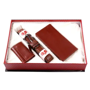 ست هدیه چرم طبیعی چرم آریا چرم مدل AS 44/1 