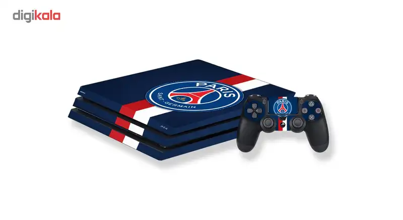 برچسب افقی پلی استیشن 4 پرو گراسیپا طرح PSG