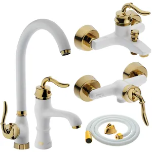 ست شیرآلات چیاکو مدل پراگ کد WH-GL مجموعه 5 عددی