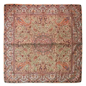 رومیزی ترمه مدل T23 سایز 100X100