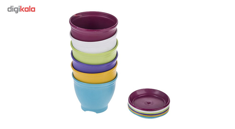 گلدان شهر آذین مدل 3020 مجموعه 6 عددی