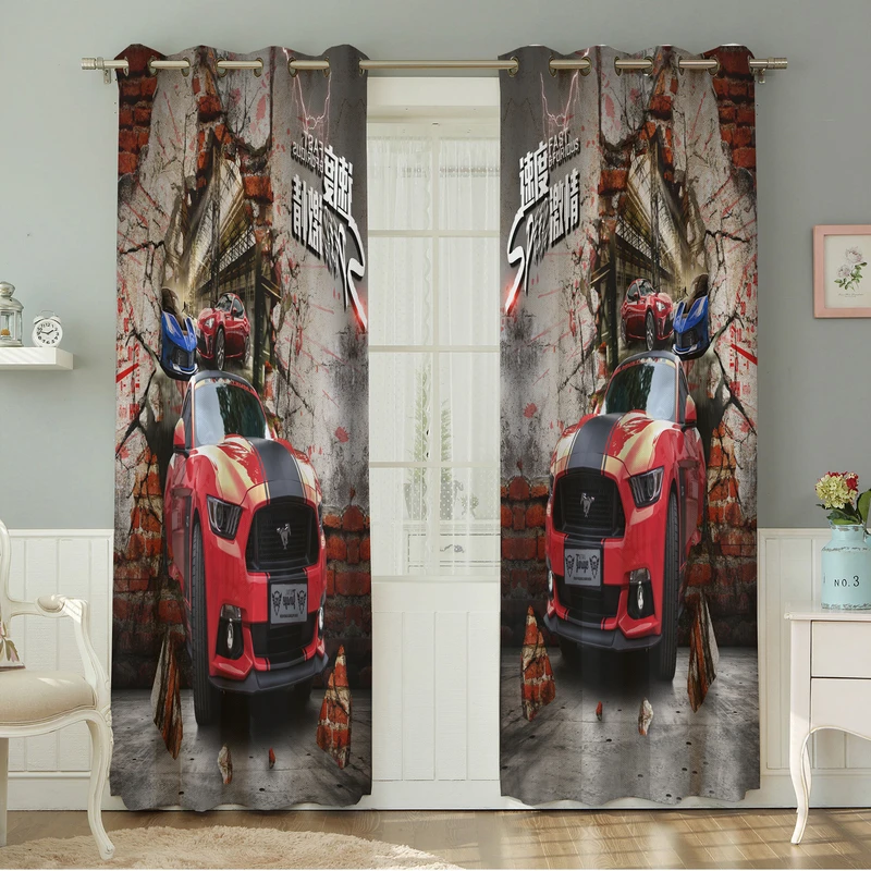 پرده نیروانا طرح کودک  مدل هازان کد 8152 سایز 140×280 سانتی متر