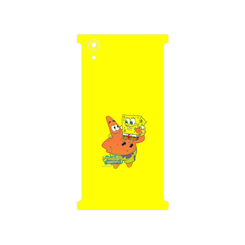 برچسب پوششی ماهوت مدل SpongeBob SquarePants مناسب برای گوشی موبایل سونی Xperia XA1 Plus