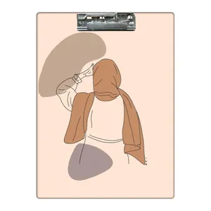 تخته شاسی طرح دخترانه با حجاب کد  1615938 سایز A4