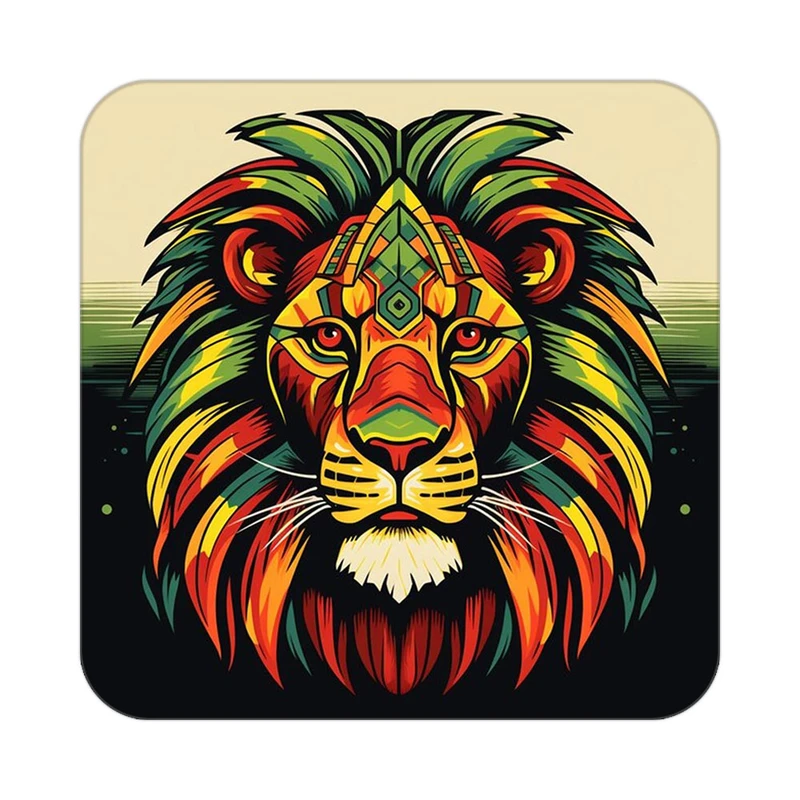 زیر لیوانی کاکتی طرح شیر مدل mp23741