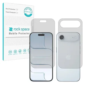Rock space matte screen protector suitable for Apple iPhone 17 Air Mobile phone along with the back protector