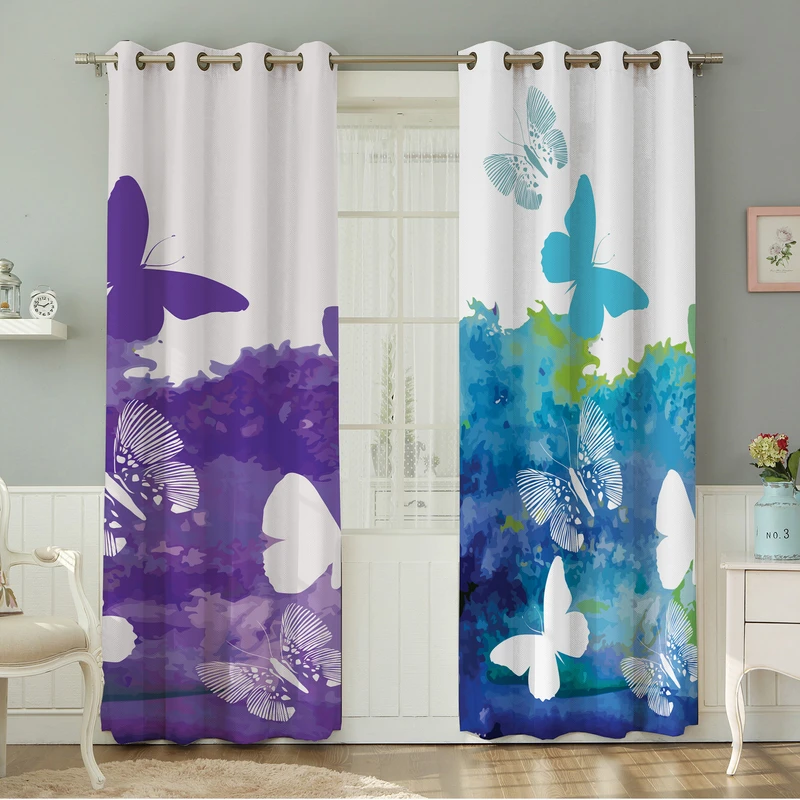 پرده نیروانا طرح  گل مدل هازان کد 4280 سایز 140×280 سانتی متر