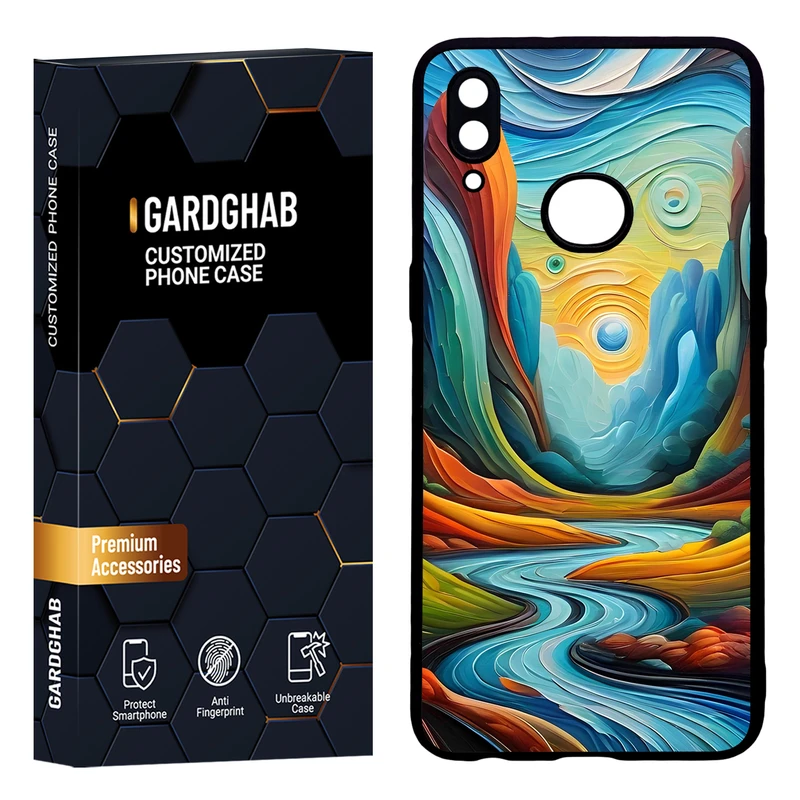 کاور گارد قاب مدل دور ژله ای هنری مناسب برای گوشی موبایل سامسونگ Galaxy A10s