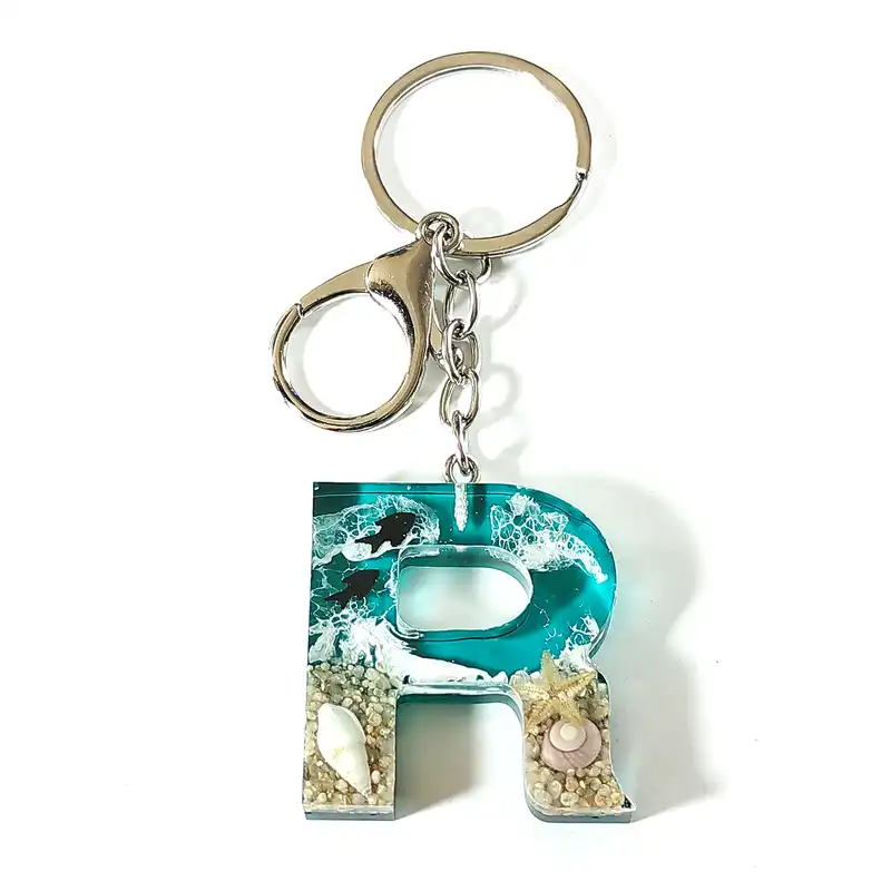 جاکلیدی مدل رزینی طرح دریا حرف R