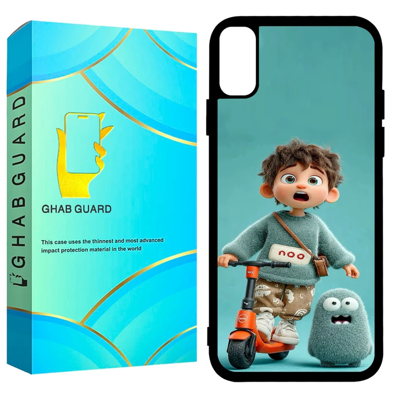 کاور قاب گارد طرح پسر اسکوتر مدل GCHPX مناسب برای گوشی موبایل اپل iPhone X / XS