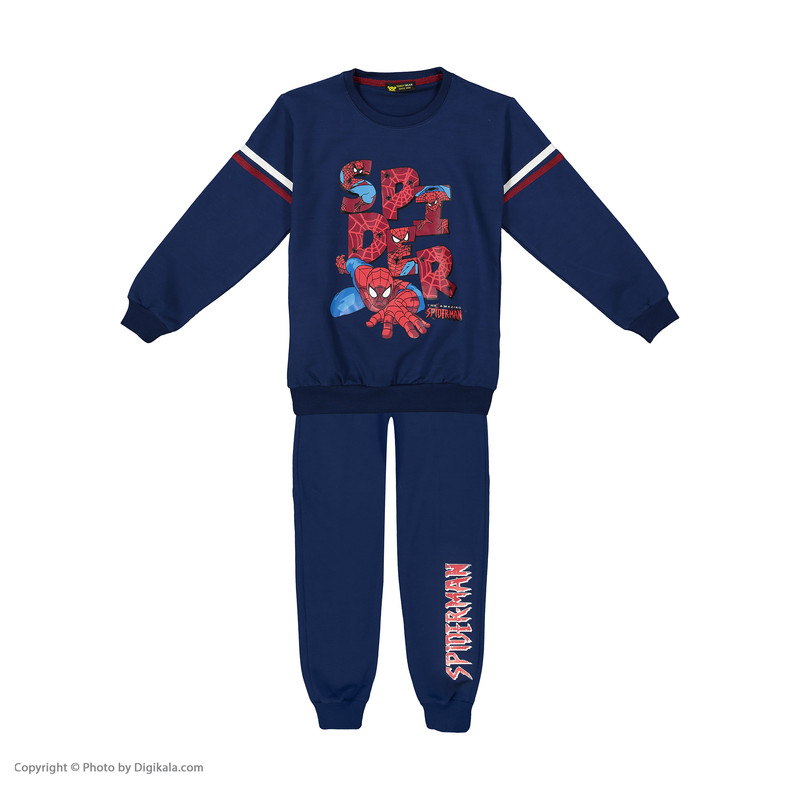 ست سویشرت و شلوار پسرانه خرس کوچولو مدل 2011171-79