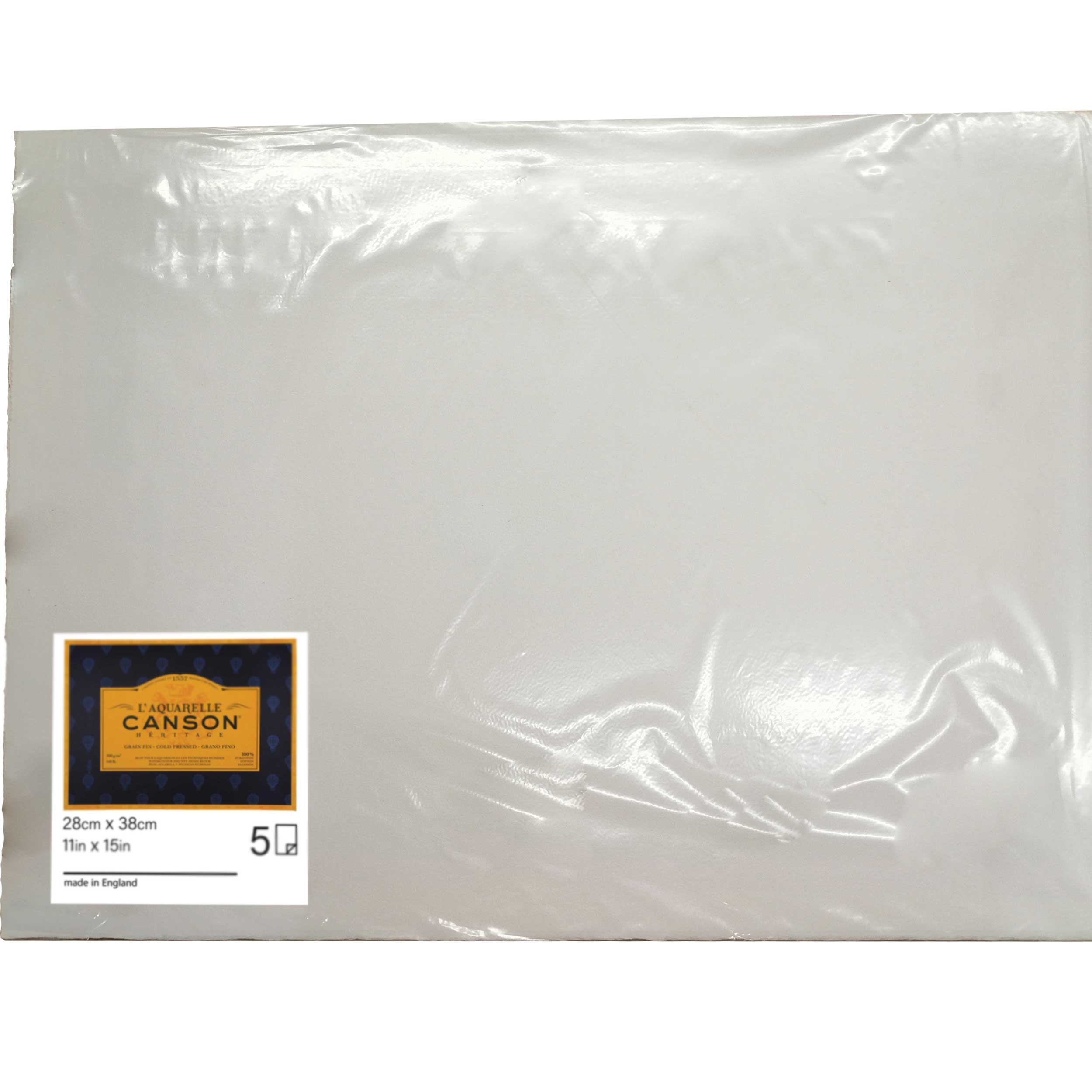مقوا آبرنگ کانسون مدل heritage کد cold300 سایز 28×38 سانتی متر بسته 5 عددی