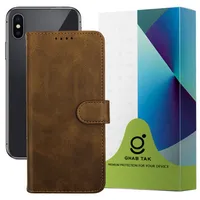 کیف کلاسوری قاب تک مدل KIFGH مناسب برای گوشی موبایل اپل iPhone X